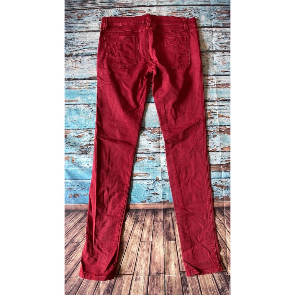 TRIPP NYC Pants WOMENS Size 3 Skinny Red Zipper Pockets Goth Punk - Picture 7 of 7